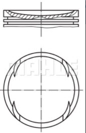 MERCEDES W124 W140 W463 M104 PİSTON SEGMAN 0,50MM S300 S320 90,40MM 1040306817 1040300118