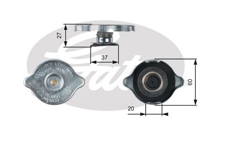 MERCEDES RADYATÖR KAPAĞI W124 W126 W140 W210 140B 1245000406