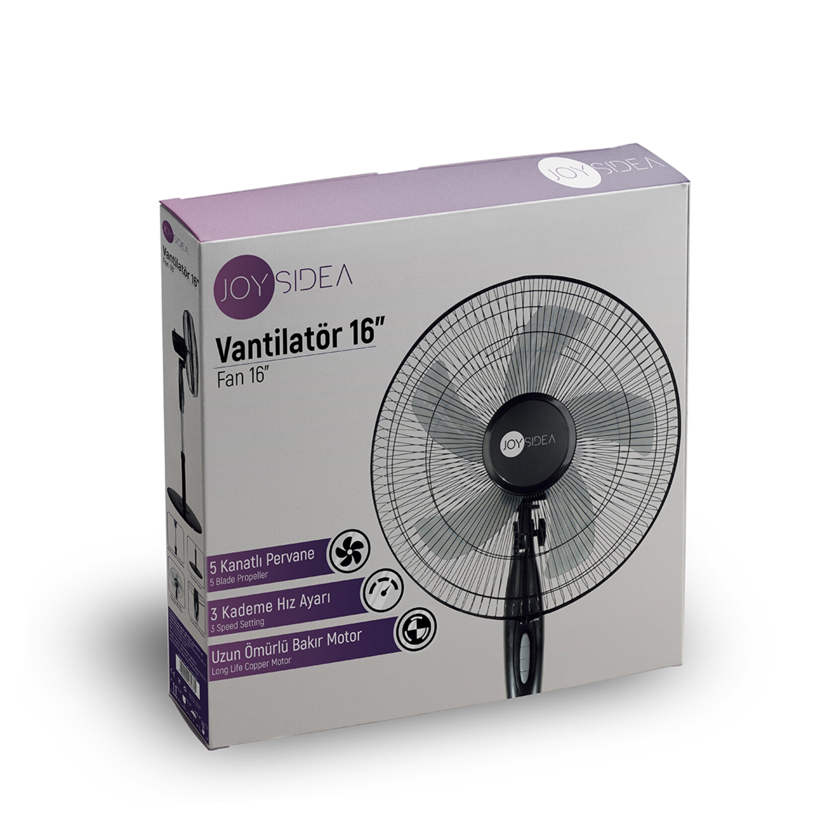 Joysidea Fan 16’’ Ayaklı Vantilatör 3 Kademe