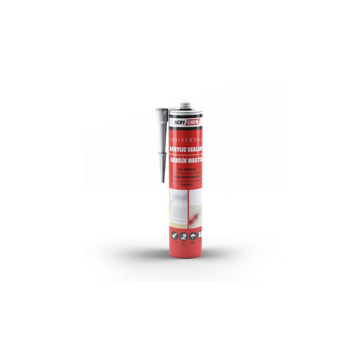 ACRYCHEM AKRİLİK MASTİK BEYAZ 460GR