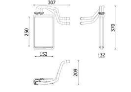 MERCEDES BENZ VİTO W447 KALORİFER RADYATÖRÜ 0008304401
