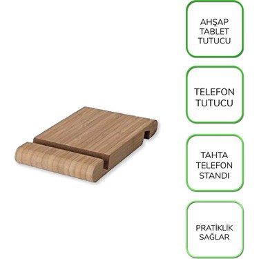 ELVİN AHŞAP IPAD VE TELEFON TUTACAĞI VİDEO İZLEME STANDI