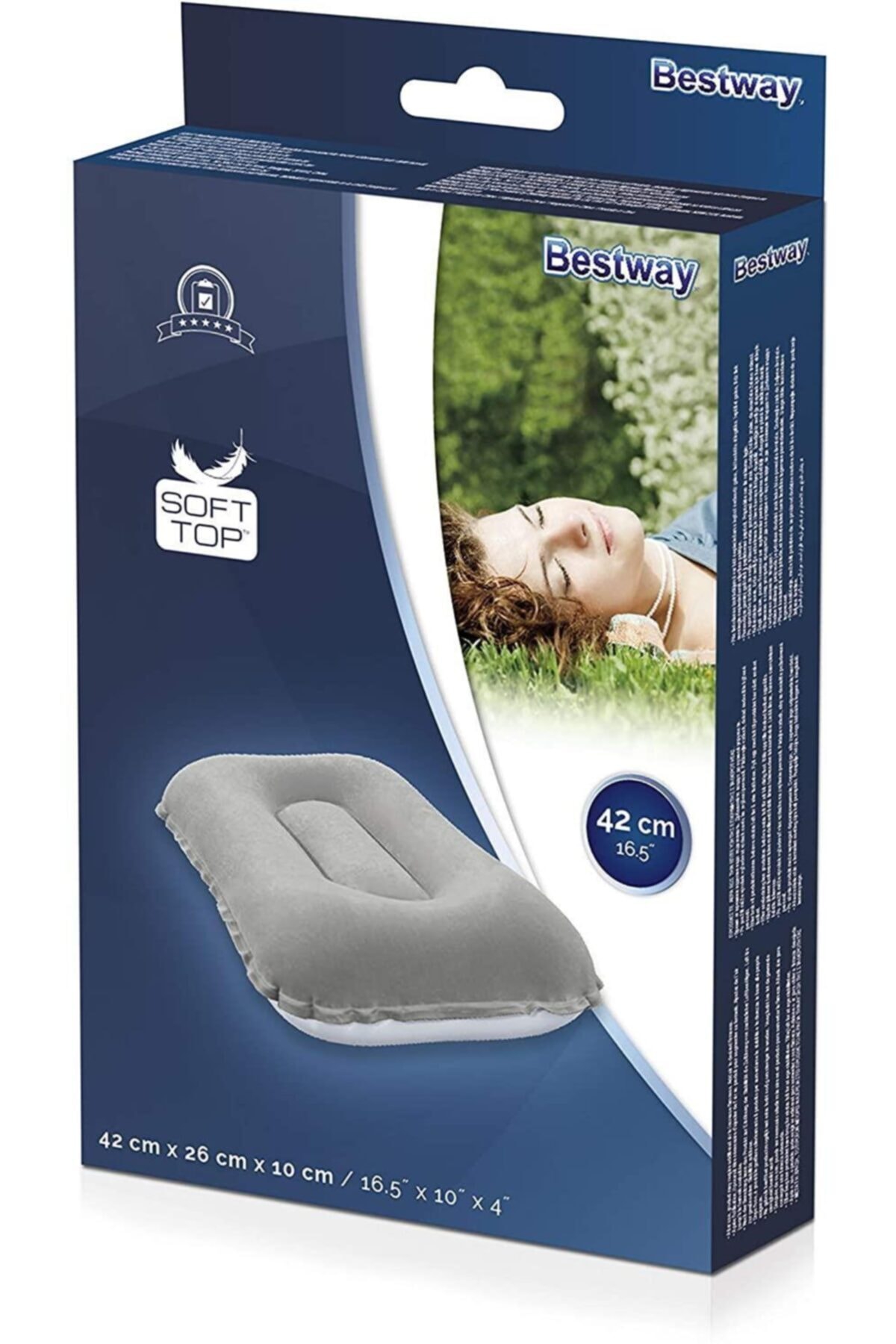 Bestway Şişme Yastık Asorti 42x26x10 67121