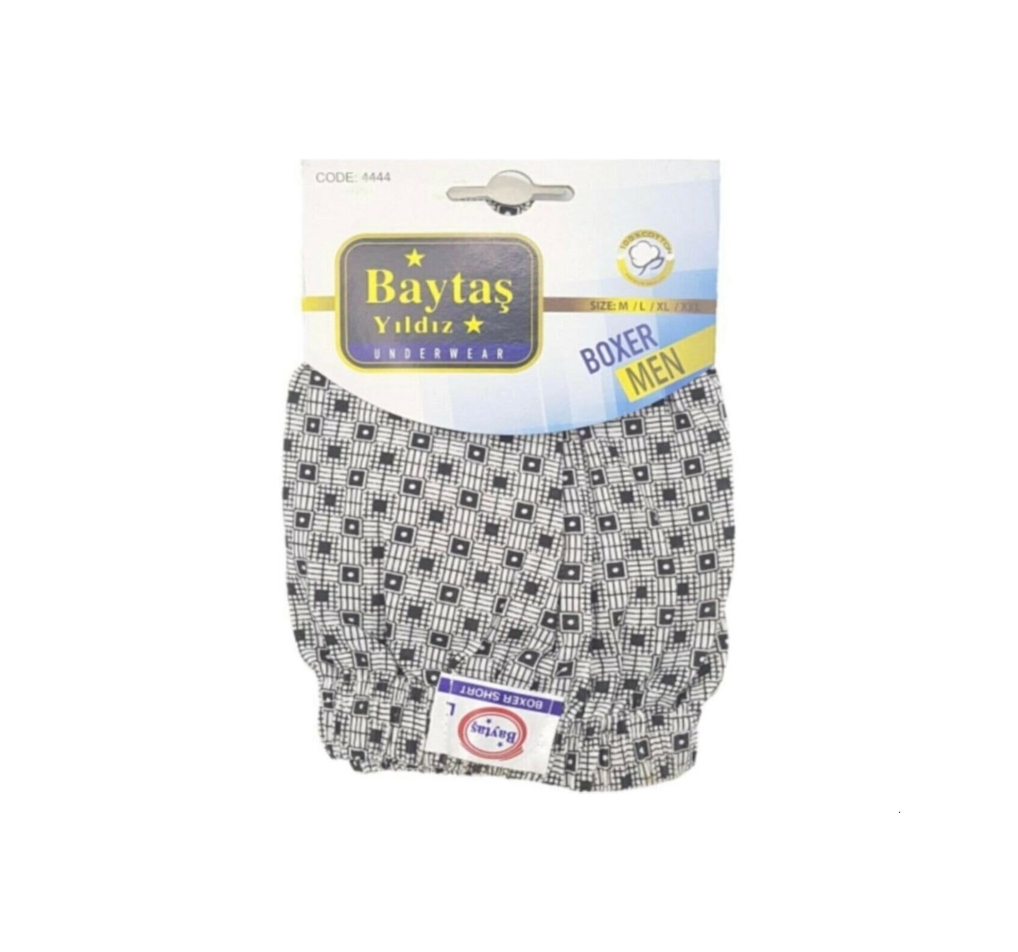 BAYTAŞ YILDIZ ERKEK EMPİRME KARIŞIK DESEN BOXER