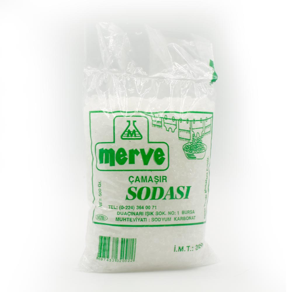 Merve Çamaşır Sodası Kireç Önleyici Kristal 500 Gr