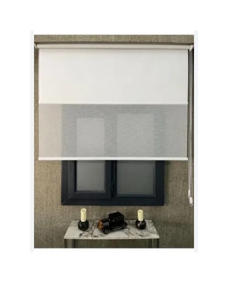 4ROOM 60X200CM İKİLİ TÜL STOR PERDE ÇİFT MEKANİZMALI 1000169601