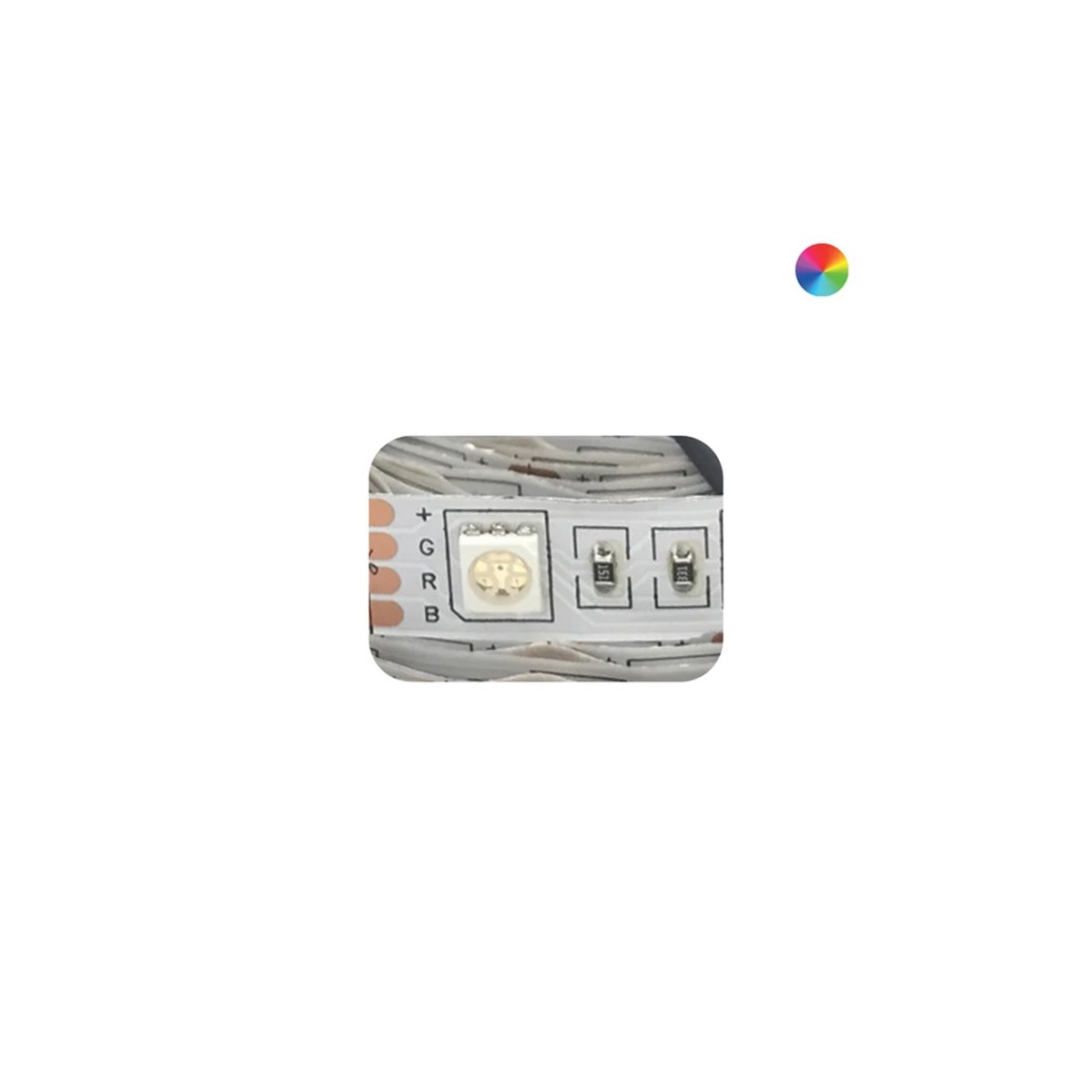 DIŞ MEKÂN SİLİKONLU 3 ÇİPLİ ŞERİT LED RGB 10 METRE FL-5081