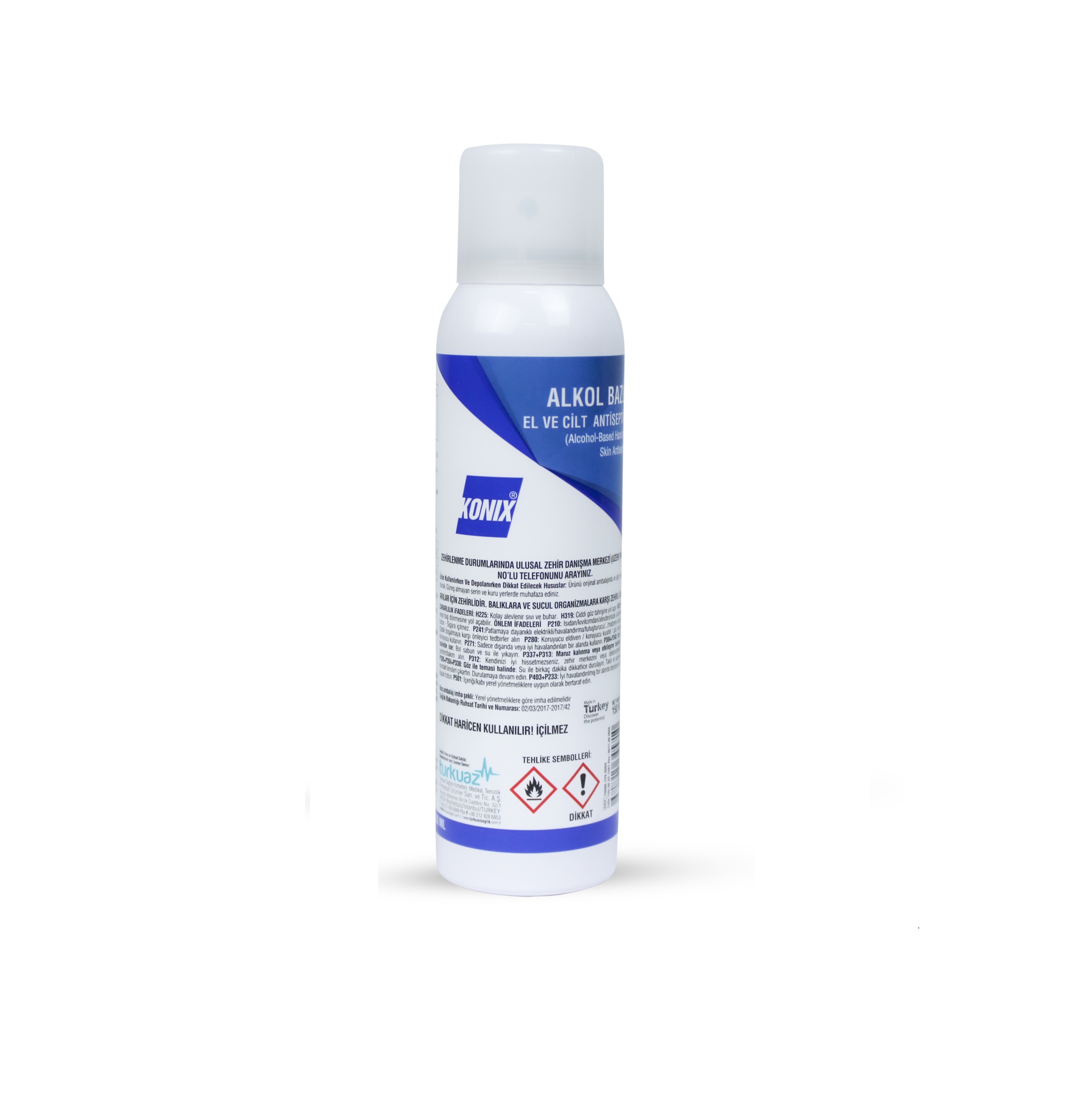 KONIX ALKOL BAZLI EL CİLT ANTİSEPTİĞİ 150 ML
