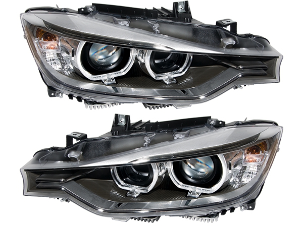 BMW F30 Headlight Set ; MODIFY : Halogen=Xenon Plug and Play 2012-16 ...