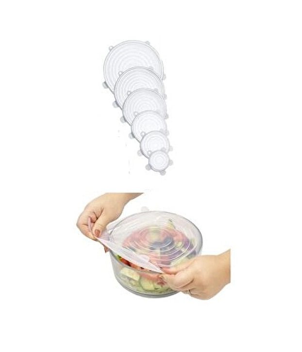KYR SİLİKON KAPAK 6’LI HAVA ALDIRMAZ ŞEFFAF KYR-941