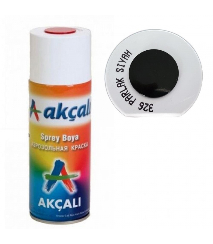 AKÇALI PERMOLİT SPREY BOYA PARLAK SİYAH 326 400ML