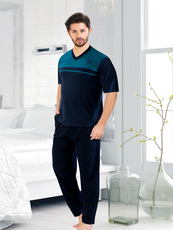 ERKEK KISA KOL PİJAMA TAKIM