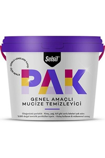 SELSİL PAK GENEL AMAÇLI TEMİZLEYİCİ 500GR