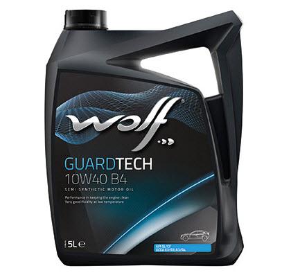 HUILE MOTEUR WOLF GUARDTECH 10W40 5 LITRES (SEMI-SYNTHÉTIQUE) B4 5L