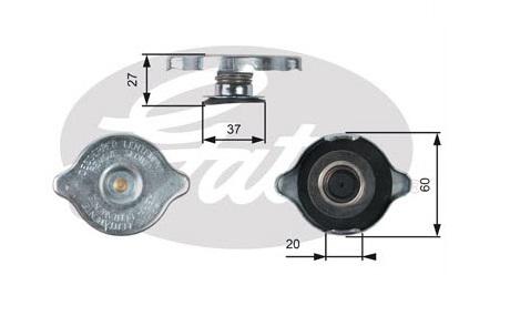MERCEDES RADYATÖR KAPAĞI W124 W126 W140 W210 140B 1245000406