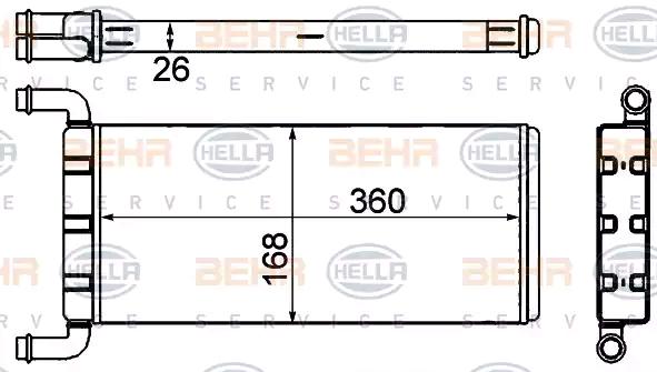 MERCEDES SPRINTER W906 CRAFTER KALORİFER RADYATÖRÜ 0038358901 2E0819017C