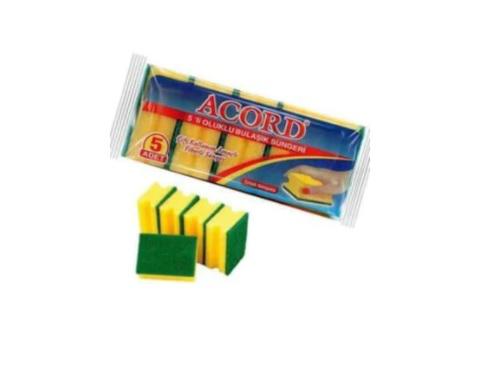 ACORD BULAŞIK SÜNGERİ 5’Lİ PAKET