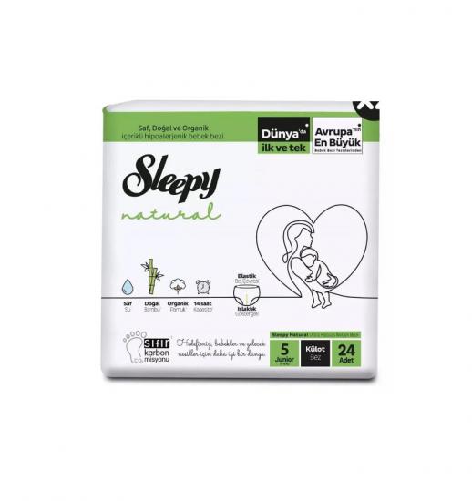 Sleepy Natural Junior 5 Numara Bebek Bezi 24’lü Paket