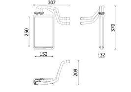 MERCEDES BENZ VİTO W447 KALORİFER RADYATÖRÜ 0008304401