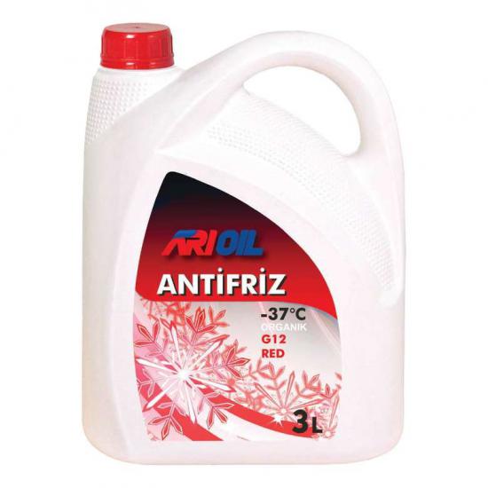 ARIOIL ANTİFRİZ 3 LT G12 RED -37 °C ANTİFİRİZ ANTIFREEZE ORGANİK KRIMIZI