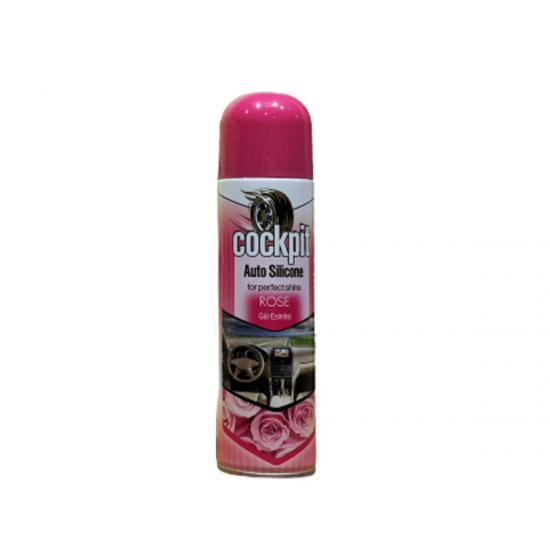 COCKPİT SİLİKON TORPİDO PARLATICI & OTO SPREYİ 220 ML 7.43 FL OZ GÜL ESİNTİSİ 