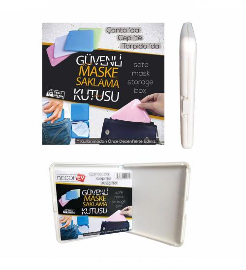DECOREV GÜVENLİ MASKE SAKLAMA KABI KUTUSU
