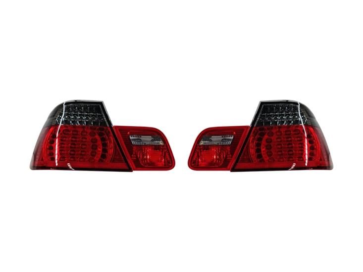 BMW E46 COUPE LEDLİ KRİSTAL FÜME STOP TAKIMI 2003-2006