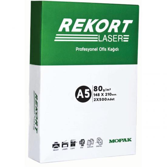 MOPAK A5 FOTOKOPİ KAĞIDI 80 GR/m2 REKORT 148X210 mm 1000 ADET