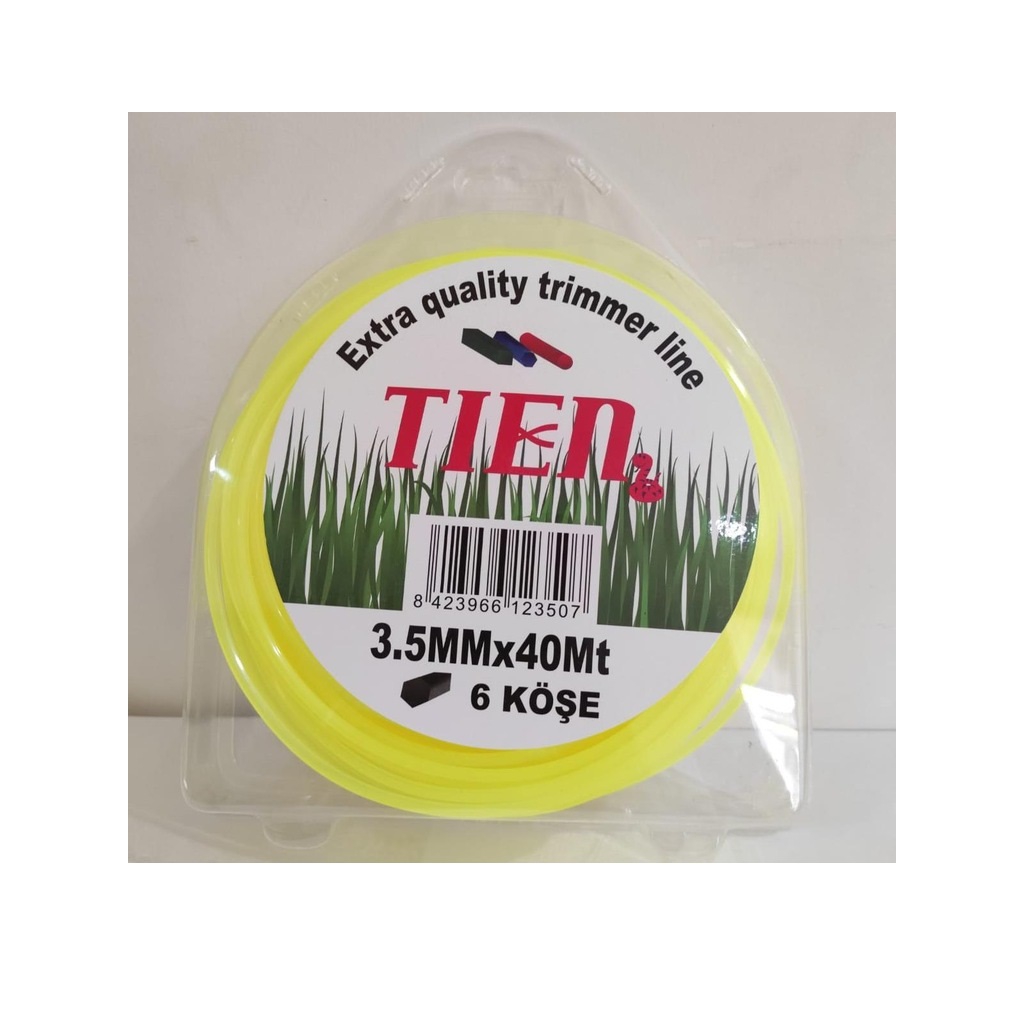 TİEN TIRPAN MİSİNASI 3,5 MM 6 KÖŞE SARI 40MT