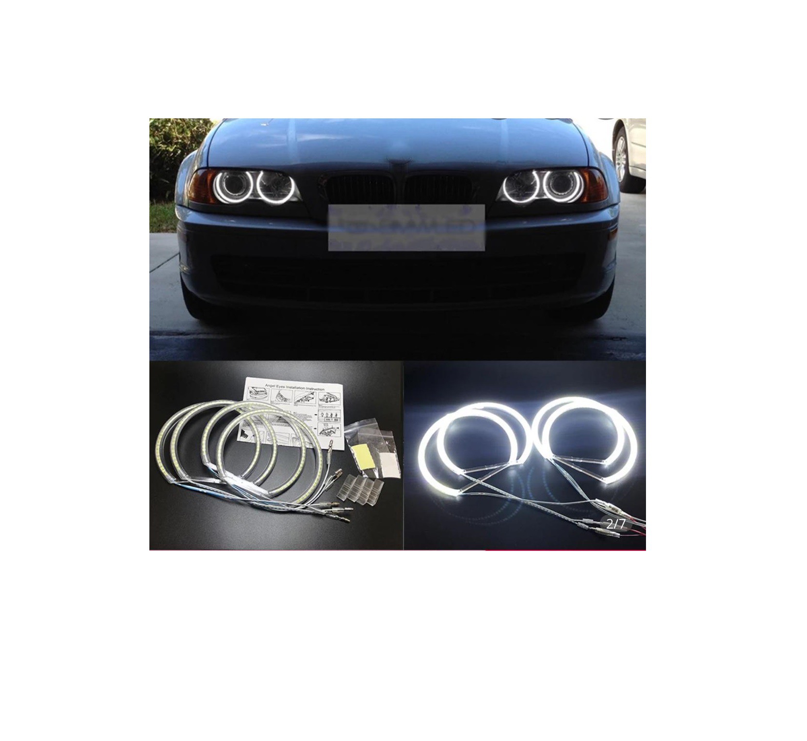 BMW E36 E38 E39 E46 ANGEL EYE HALKA SET LED 12V